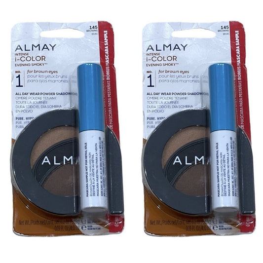 Almay Intense I-Color All Day Wear Powder Shadow, 145 Browns, Shelf Pull Makeup - 32 Units cosmetics liquidations overstock surplus wholesale