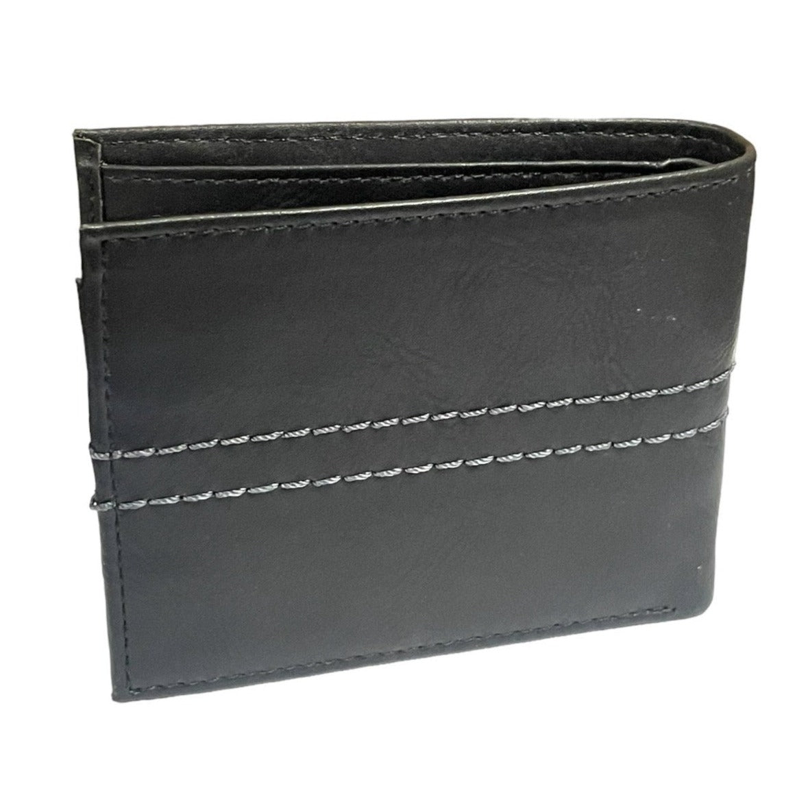 Columbia Men's Bifold Leather Wallet, Black, 9 Card Slots, ID Window Men's Holiday gift