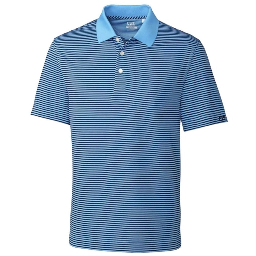 Cutter & Buck Men's CB DryTec Trevor Stripe Golf Polo Shirt, Short Sleeve - MEDIUM