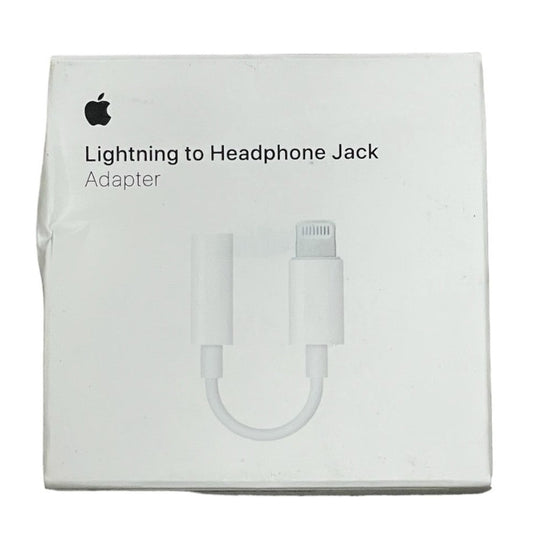 Genuine Apple Lightning Headphone Jack Adapter - Lightning To 3.5 mm