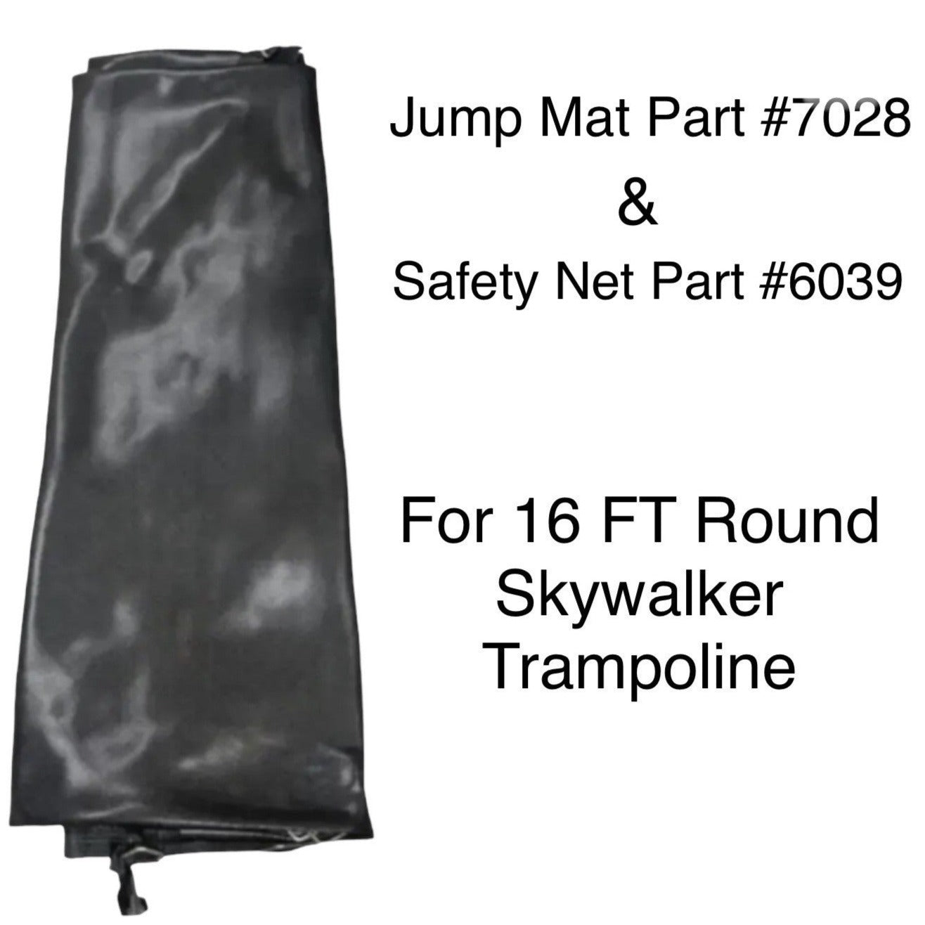 Jump Mat #7028 + Safety Net #6039 For Skywalker 16 Feet Round Trampoline