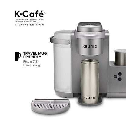 Keurig K-Cafe Single Serve K-Cup Coffee Maker, Latte Maker and Cappuccino Maker, Special Edition, Nickel