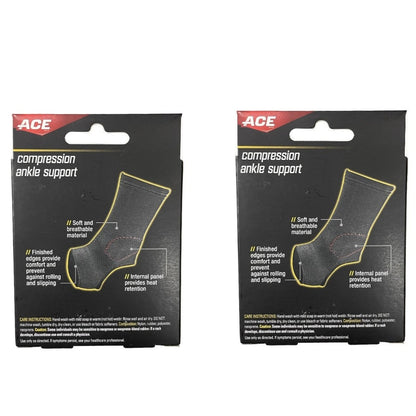 Lot Of 2 ACE Brand 3M Compression Ankle Support Small/Medium, Mild Support Level
