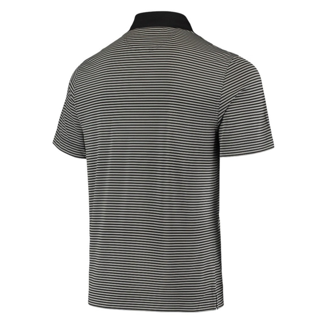 NWT Cutter & Buck Mens CB DryTec Trevor Stripe Golf Polo Shirt Black