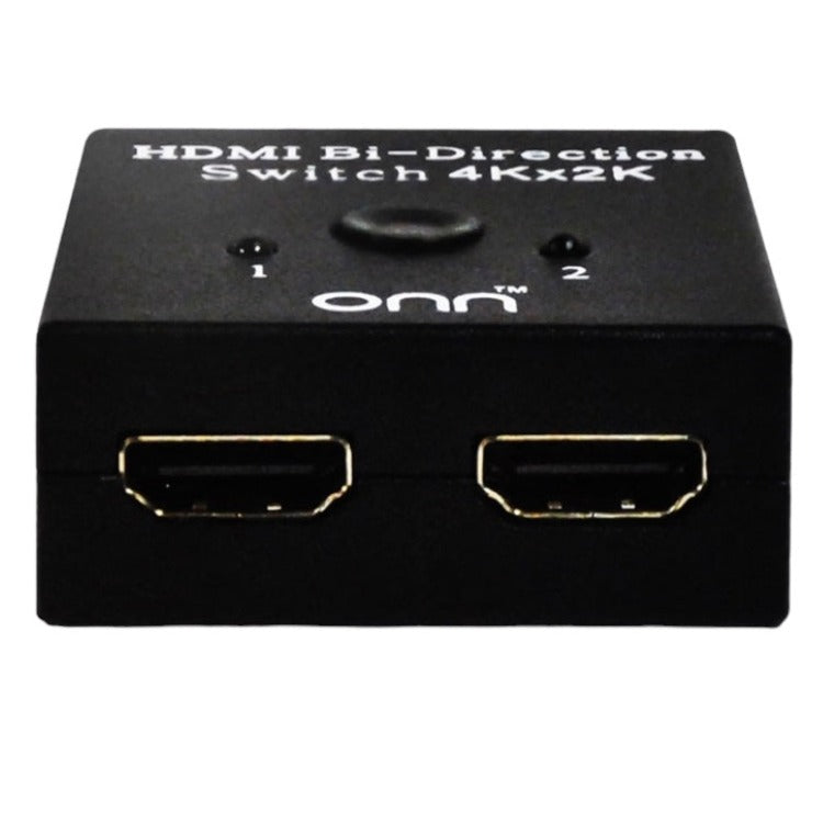 ONN HDMI Switch Bi-Directional 2x1, 1x2, Supports 3D & 4K, 1080P - ONB17AV009E