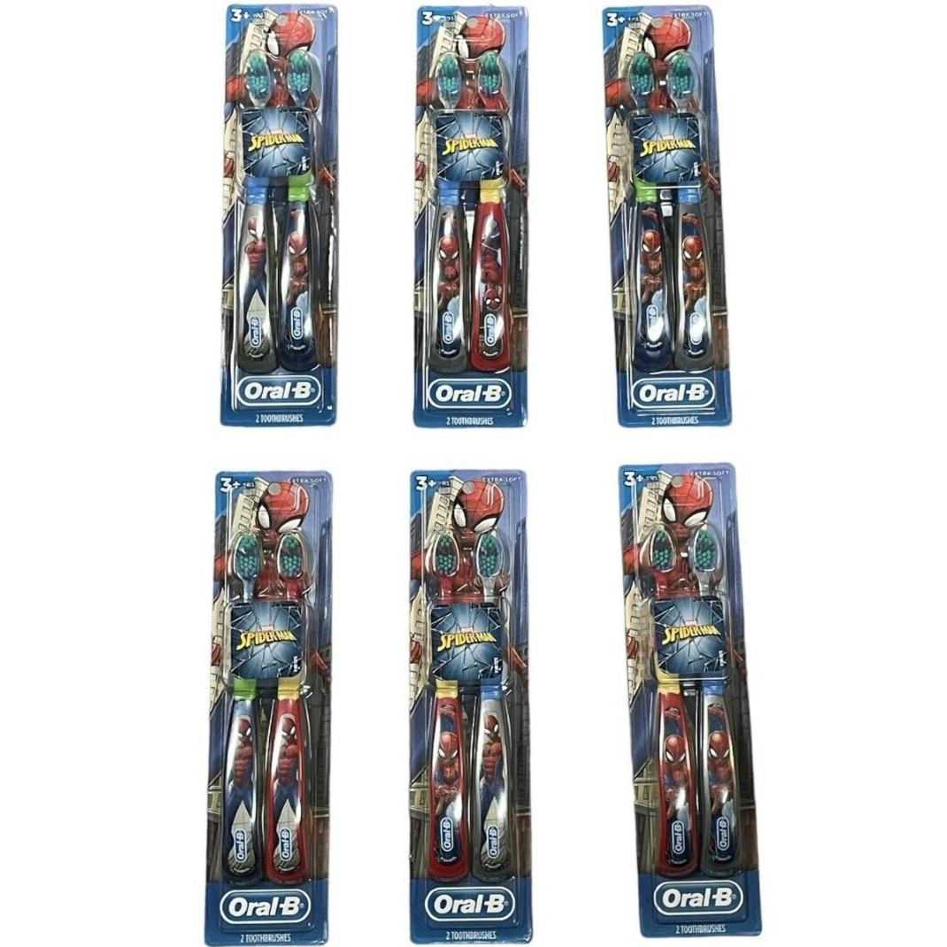  Oral-B Marvel Spiderman Kids Toothbrush Extra Soft Twin pack
