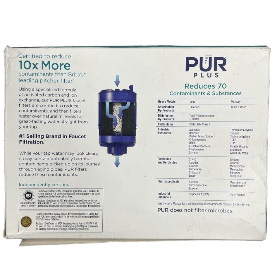 PUR RF-9999-3 3-Stage Faucet Filter Replacement Cartridge - Blue (Pack of 3)