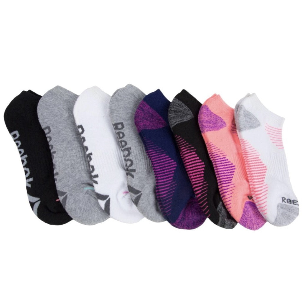Reebok 8 Pack Women's Socks Low Cut Performance Training, Assorted Col –  New And Resale Store