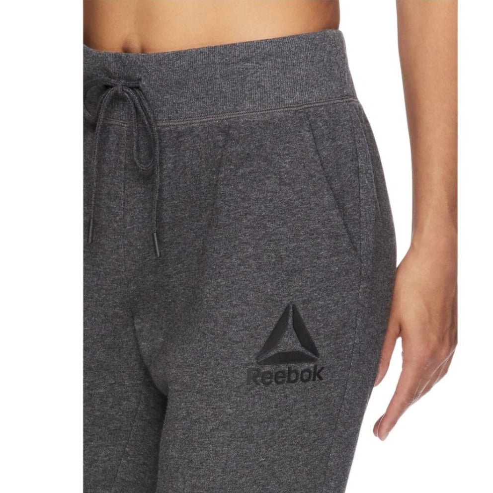 Reebok Cuffed Training Everyday Jogger Women's Athleisure Fleece Pant, Size XL, Charcoal Gray