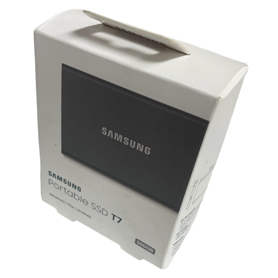 Samsung Portable SSD T7 500GB For Windows, Mac, Android, Model MU-PC500T