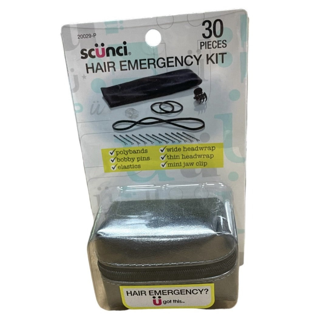 Scunci Hair Emergency Kit 30 Pcs Polybands Bobby Pins Elastics & More overstock, surplus inventory, liquidations, wholesale lot