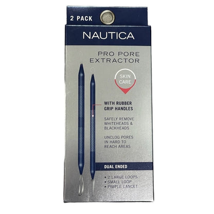 Set Of 2 Nautica Pro Pore Extractor, Dual Ended, Rubber Grips, Small And Large Loops