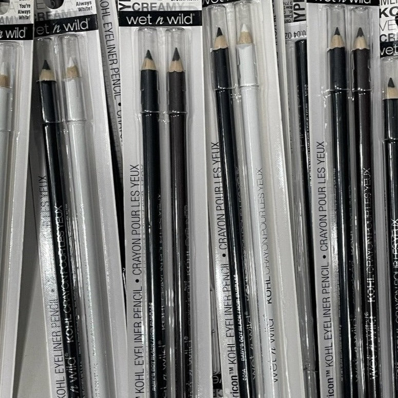 Shelf Pull Lot - Wet N Wild Coloricon Kohl Eyeliner Pencil Twin Packs  - 40 Twin Packs cosmetics overstock shelf pull liquidations