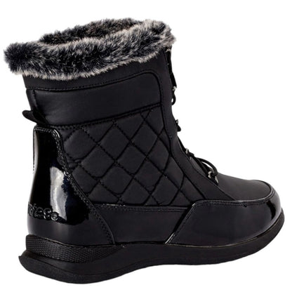 Totes Women's Lindsey Winter Waterproof Boots, Black, Size 8M fashion overstock liquidations