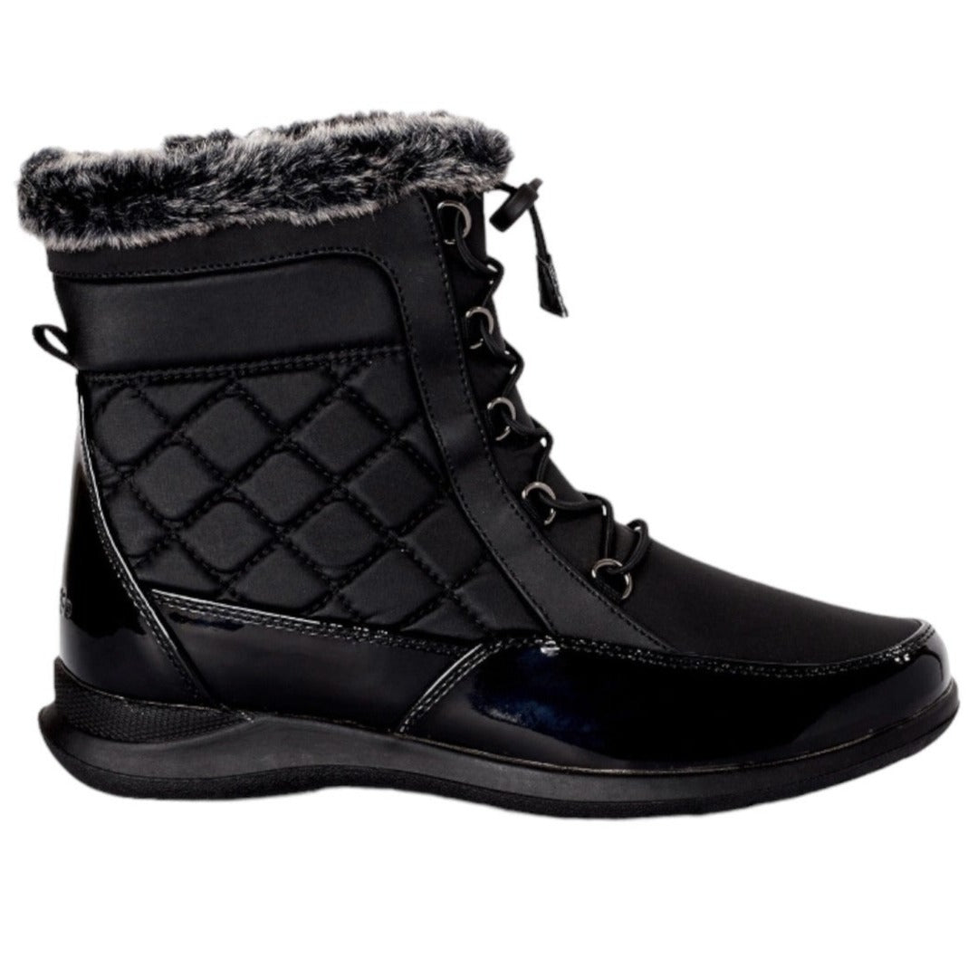 Totes Women's Lindsey Winter Waterproof Boots, Black, Size 8M fashion overstock liquidations