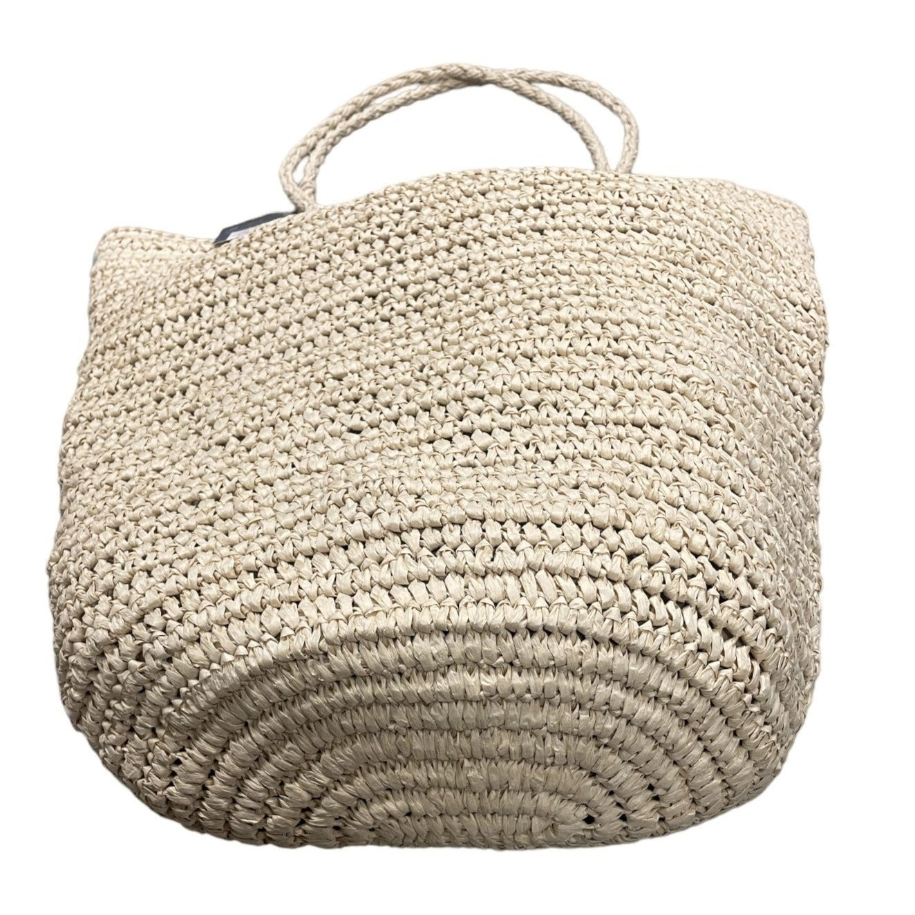 Universal Thread Paper Straw Beach Pool Double Strap Shoulder Bag, Natural