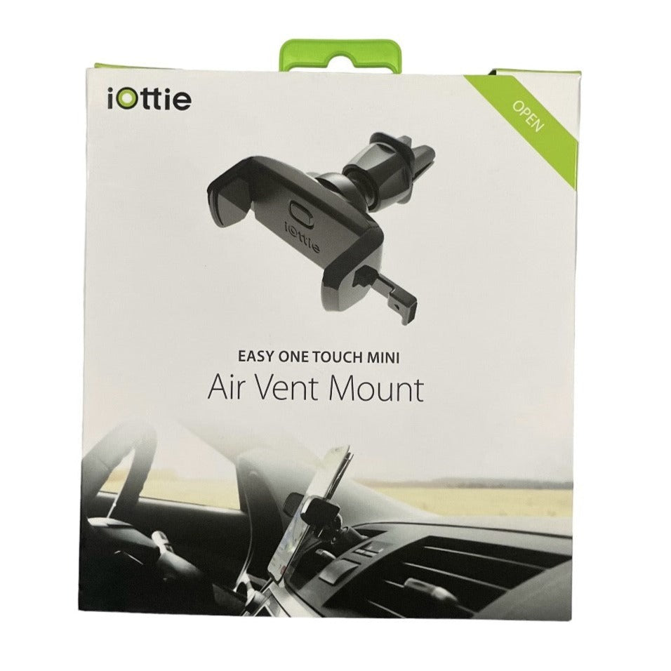 iOttie Easy One Touch Mini Air Vent Car Mount And Universal Phone Holder, Black, Plastic