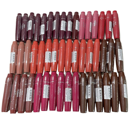 Shelf Pull Makeup -  Revlon Kiss Cushion Liquid Lip Tint, Assortment Of 10 Shades - 48 Units cosmetics liquidations wholesale surplus inventory health and beauty lots HBA