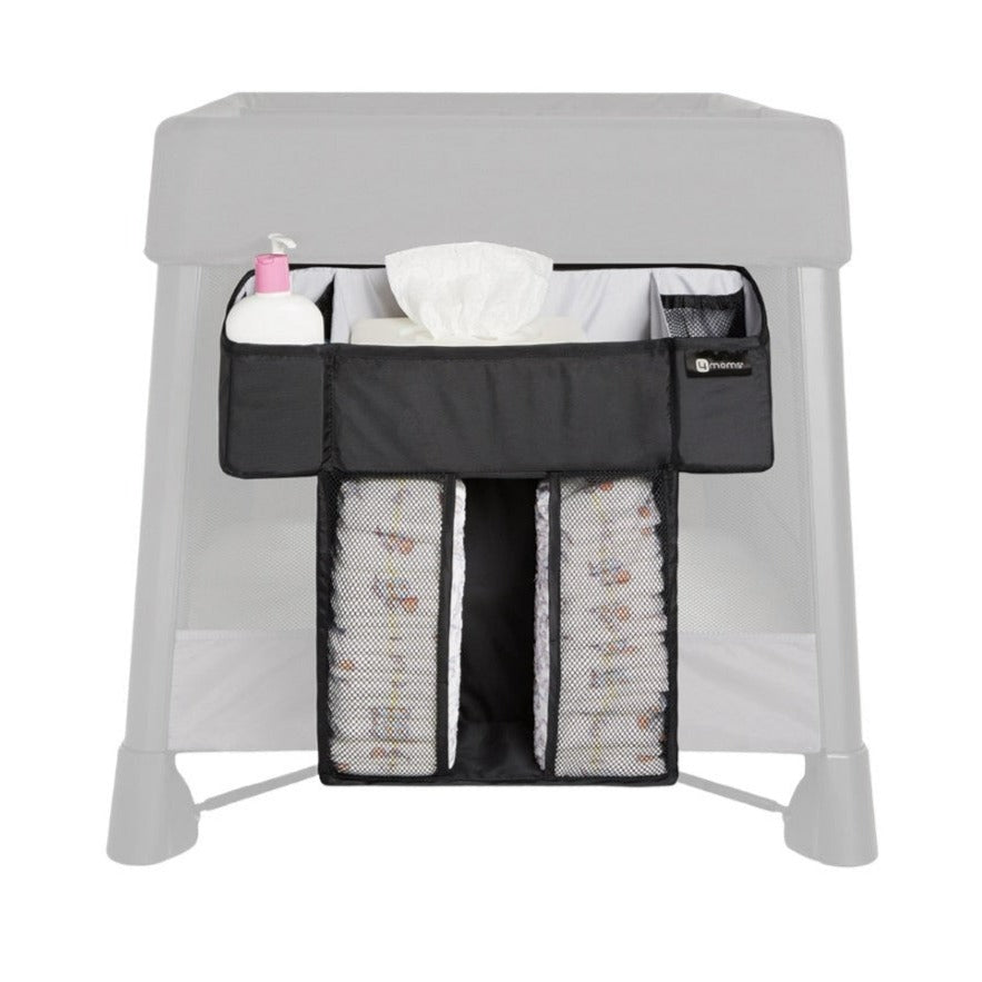 4moms Breeze Playard Diapers And Baby Wipes Storage Caddy, Black