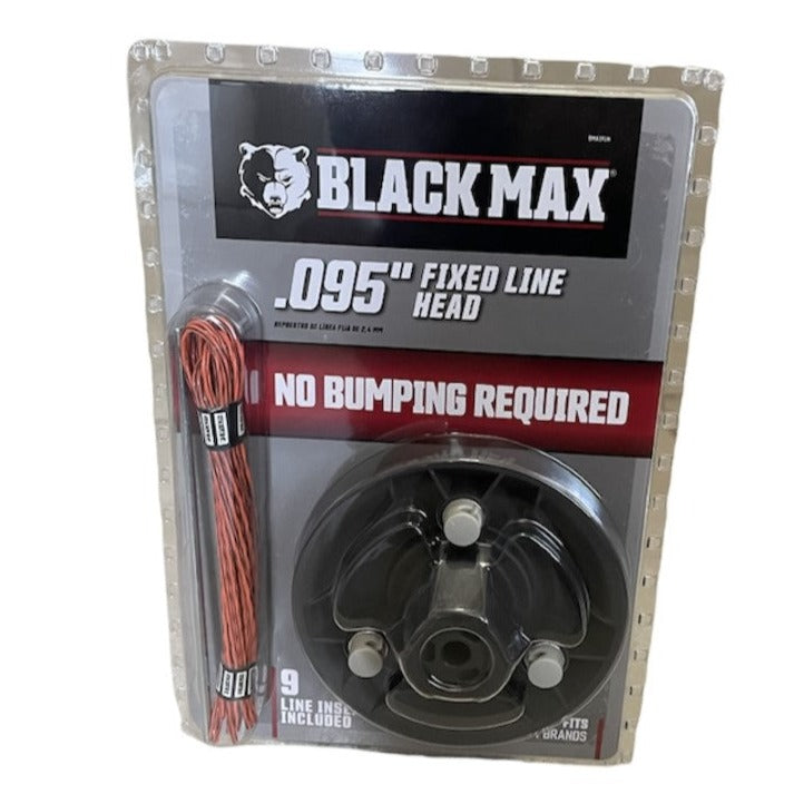 Black Max .095 In Fixed Line Trimmer Head With 9 Line Refills