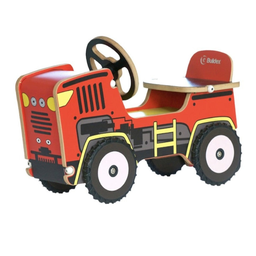 Buildex Farmin Play Wooden Tractor Riding Push Toy, For Ages 1 - 2 Years