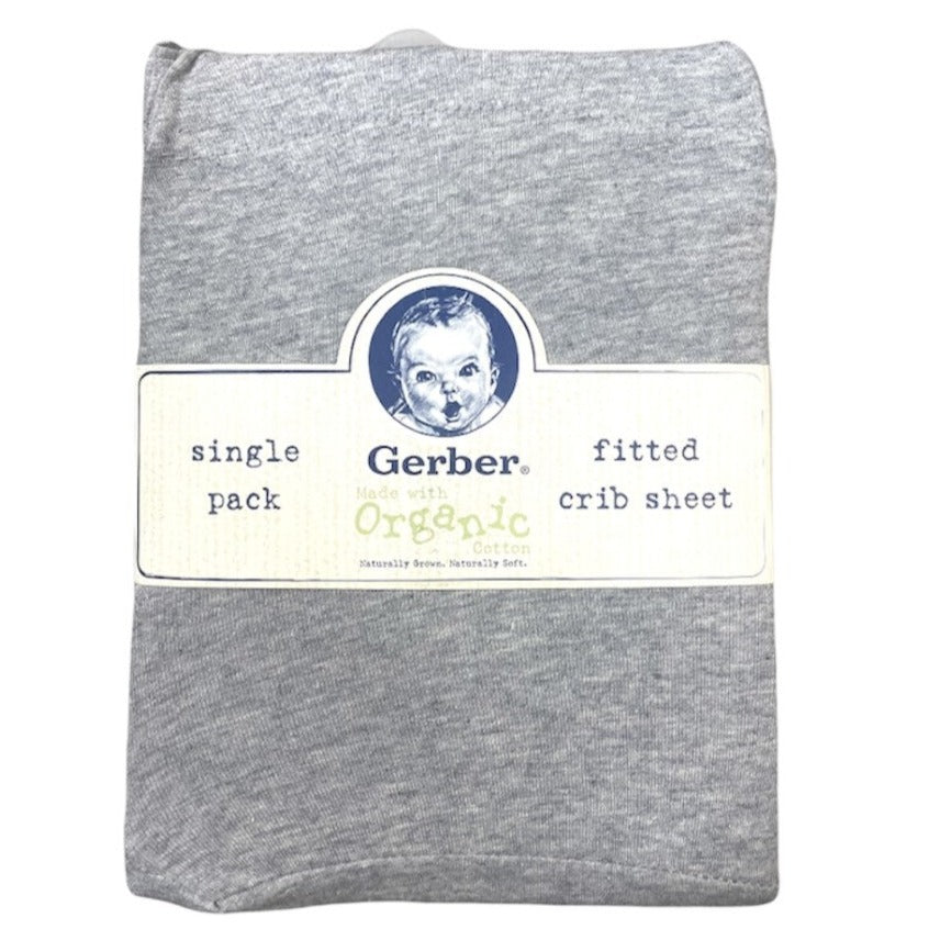 Gerber Baby Fitted Crib Sheet, Made With Organic Cotton