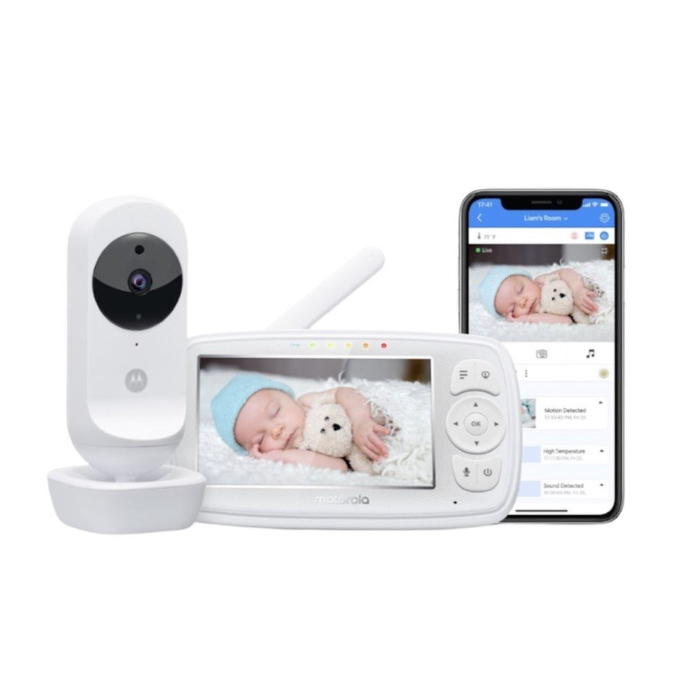 Motorola 4.3 Inch Wi-Fi Video Baby Monitor Alexa, Google Assistant EASE44CONNECT