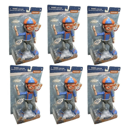 Poseable Blippi Figure 9 Inch Articulated Talking Figure, 6+ Sounds & Phrases - Pack Of 6 Wholesale Liquidations Overstock