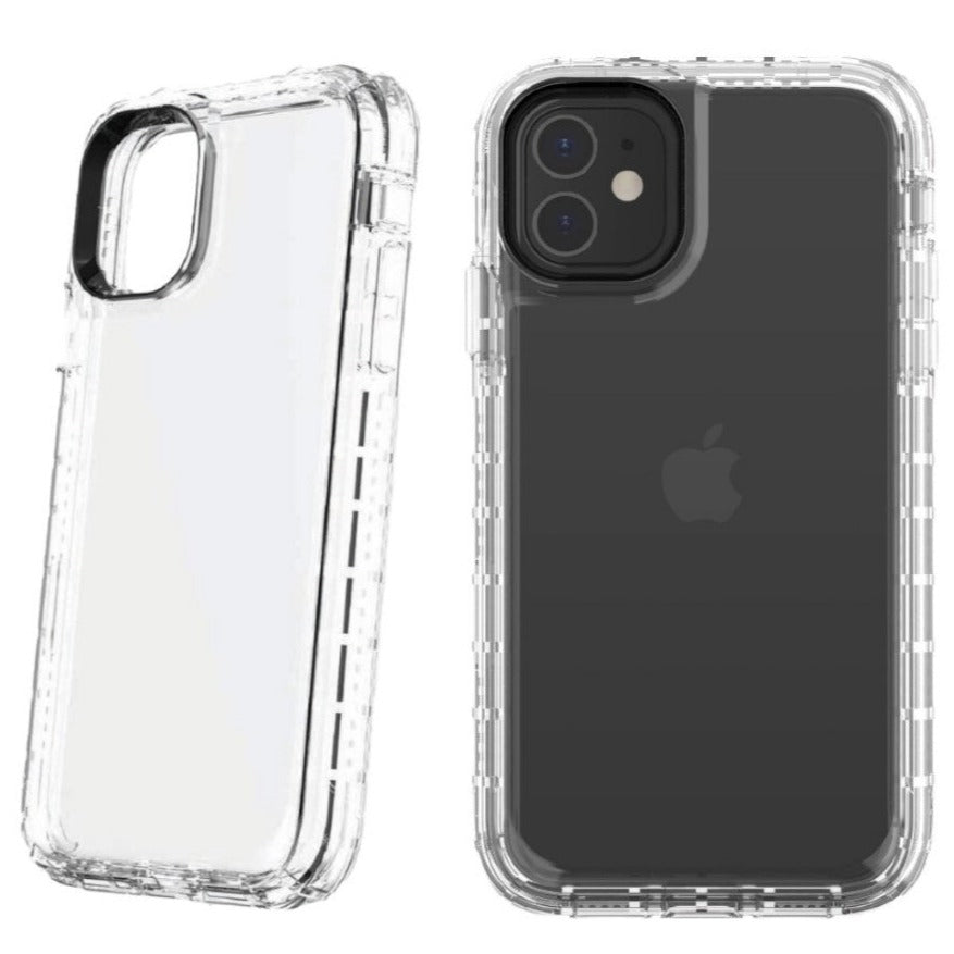 Protect Onn Rugged Case With Holster And Rotating Clip For iPhone 11 - Clear