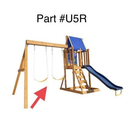 Replacement Swings For Sportspower North Peak Wooden Swing Set Model WP-663R, Part Number U5R - 2 Pack