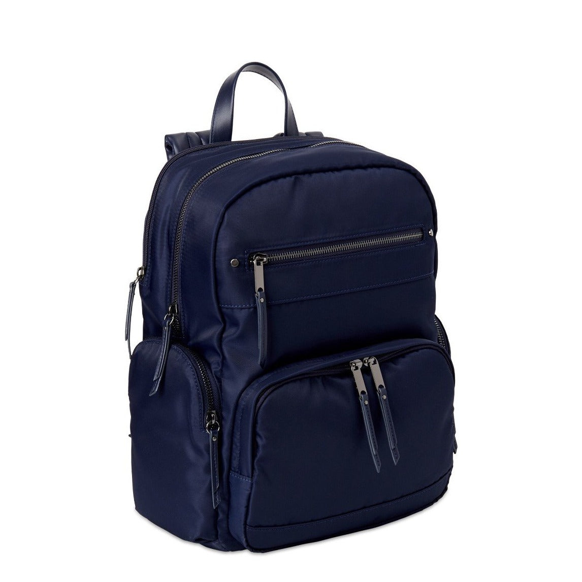 Time And Tru Backpack Midnight Blue Multi-Pocket, Nylon Laptop Sleeve wholesale liquidations overstock surplus reseller