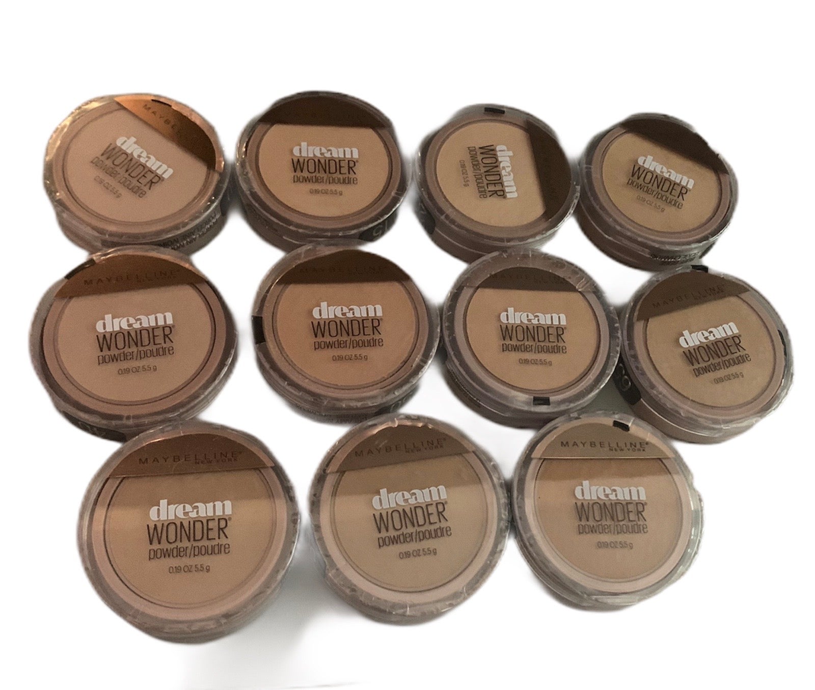 Maybelline Dream Wonder Compact Face Powder Assorted Shades - 50 Units Shelf Pull makeup cosmetics